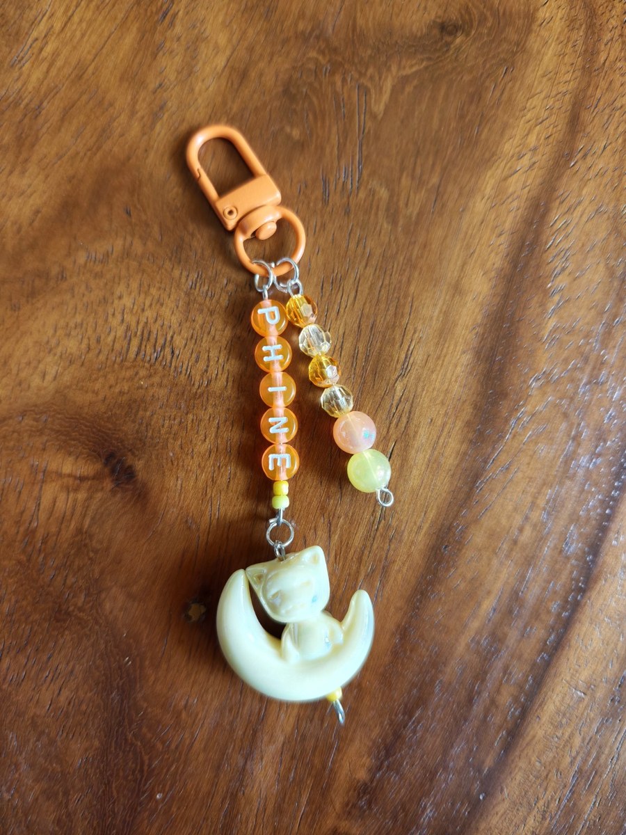 Orange Cat Keychain